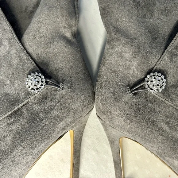 CHARLES BY CHARLES DAVID PISTOL MIRCROSUEDE WRAP-AROUND BOOT 8.5 NWOT - Picture 3 of 8